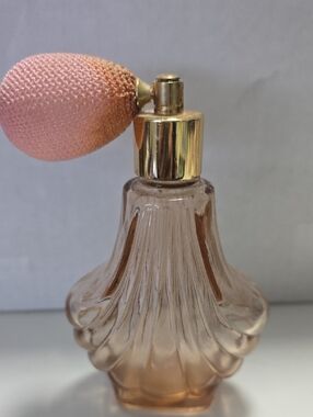 Vintage Style Pink Glass Atomizer Perfume Bottle